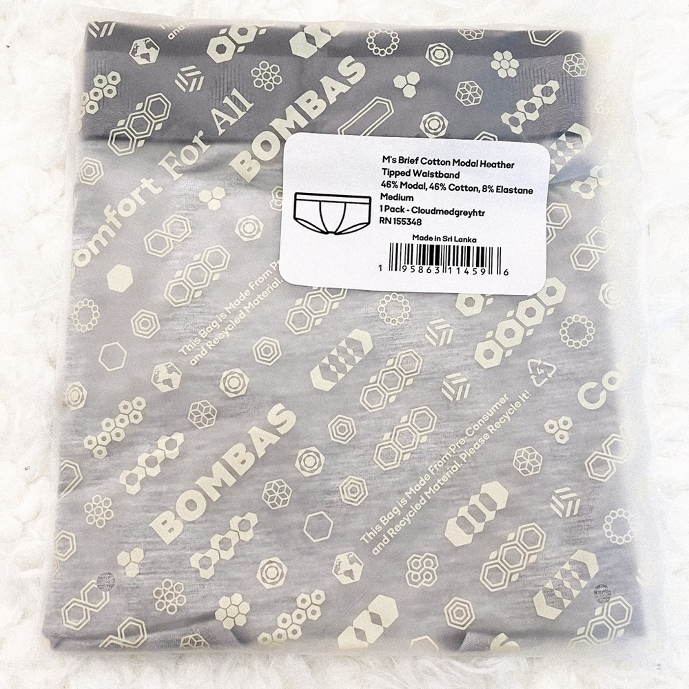 NEW Bombas Men’s Gray Modal Blend Briefs